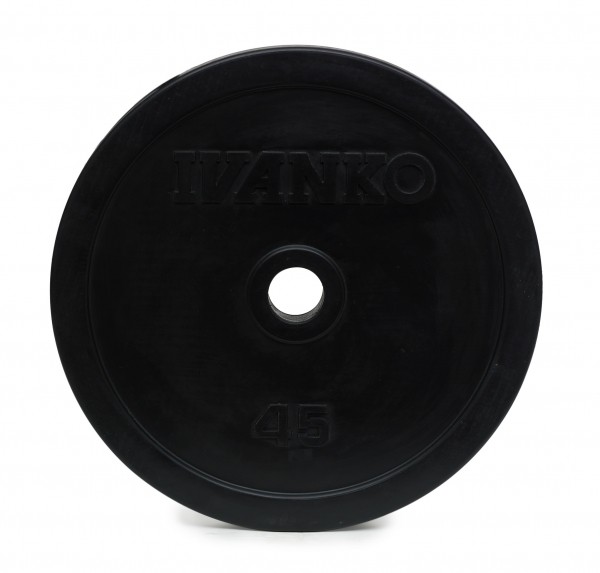 Disque Olympique En Caoutchouc VirtuFit - 5 Kg, Diamètre 50 Mm, Pour Haltères Et Entraînement Au Sol