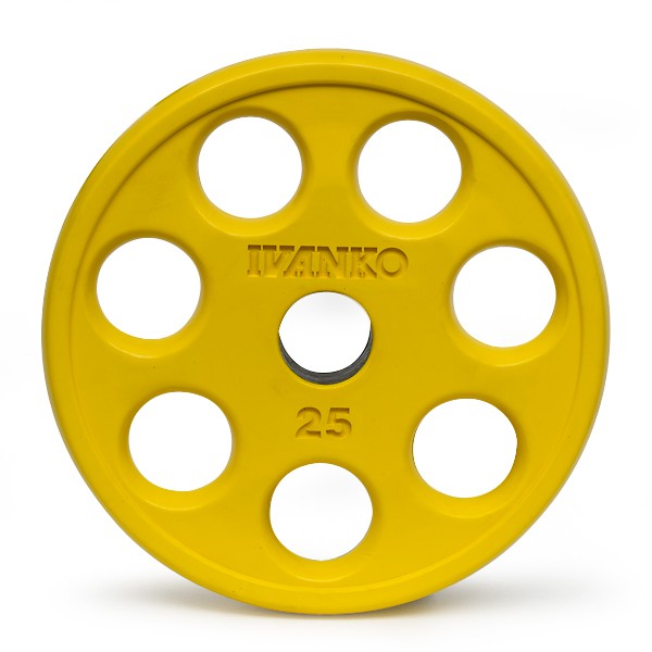 Disque Olympique En Caoutchouc VirtuFit - 15 Kg - Pour Haltères Et Barres, Diamètre 50 Mm, Matériau Durable