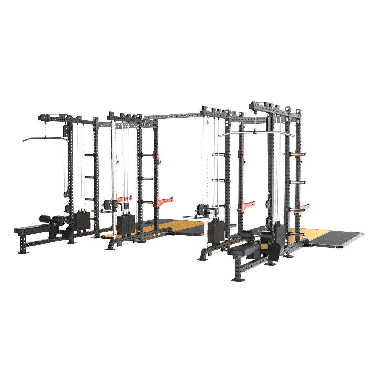 Half Rack Jumelés et Poulies