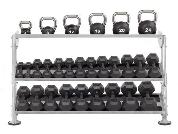 Range haltères & kettlebells 3 niveaux 170 cm