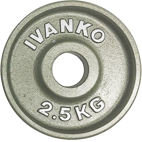 Disque Olympique Plein Métal Ivanko OM 2.5 KG - Accessoire de