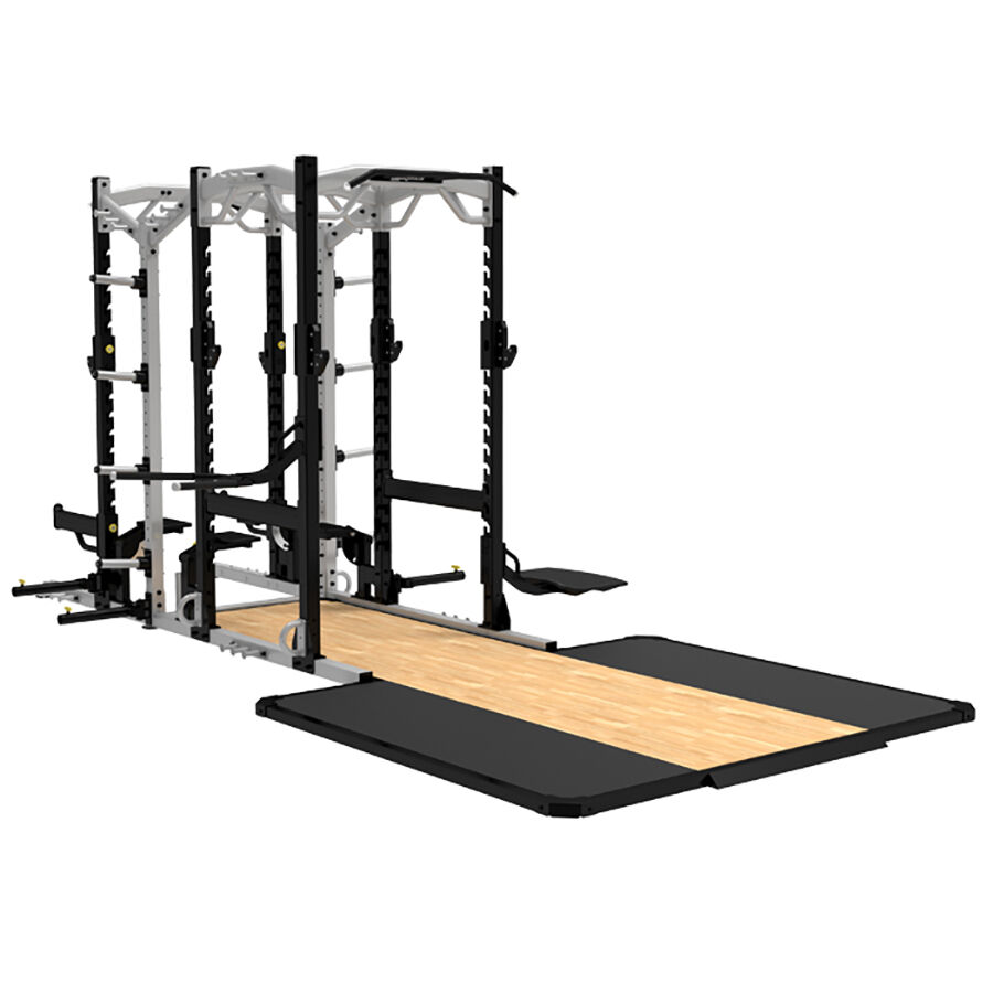 Half Rack + Power Rack avec plateforme haltérophilie