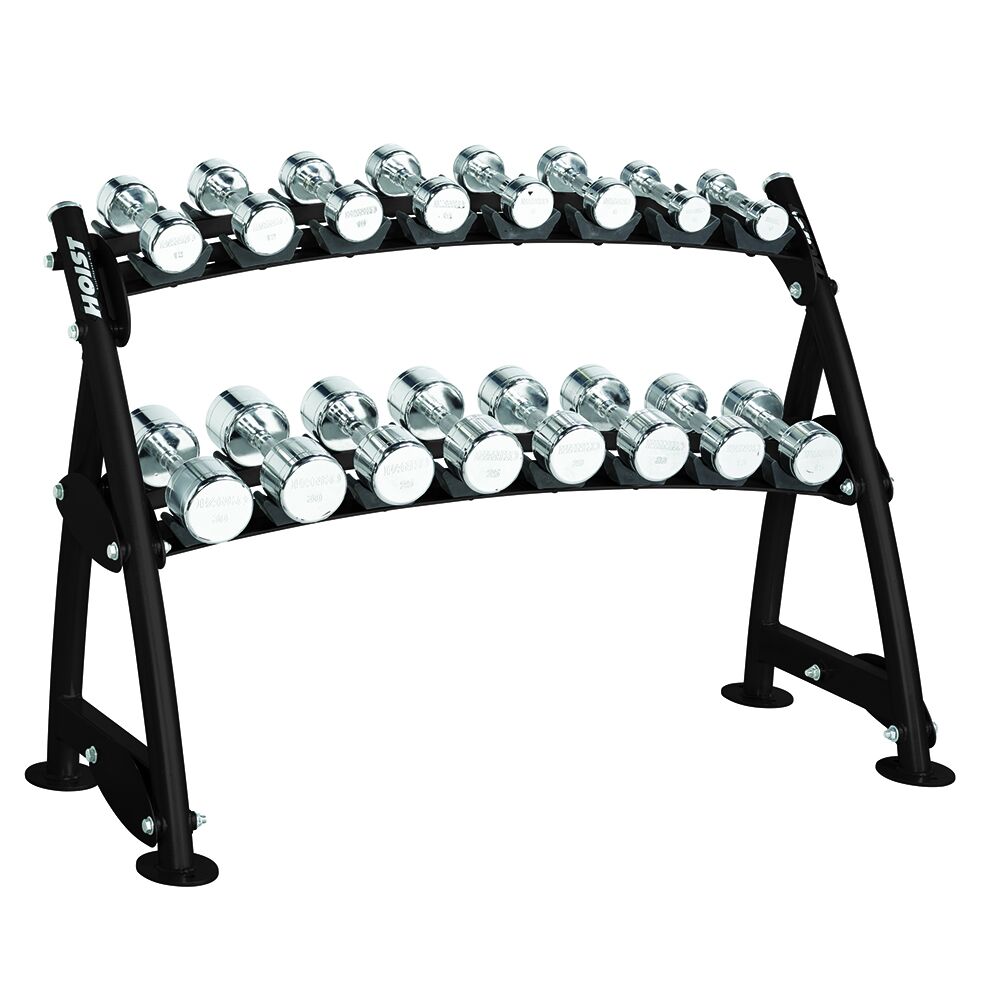 Range-Haltères 2 Niveaux pour haltères chromés