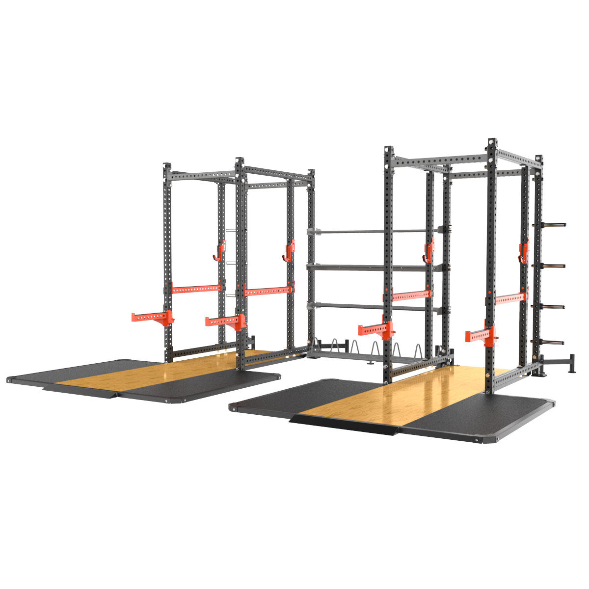 Double Power Rack Jumelés