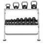 Range haltères & kettlebells 2 niveaux 110 cm