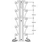 Range-haltères vertical PRO 5 paires