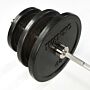 Disque Olympique Plein Caoutchouc Noir 15 kg