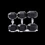 Haltères Hexagonaux Caoutchouc 7 kg (paire)