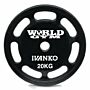 Disque Olympique 7 Slots Uréthane Noir 10 kg