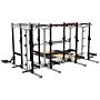 Triple Half Rack + Power Rack Jumelés avec plateforme