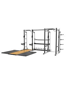 Half Rack + Power Rack Jumelés avec plateforme