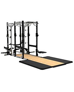 Half Rack + Power Rack avec plateforme haltérophilie